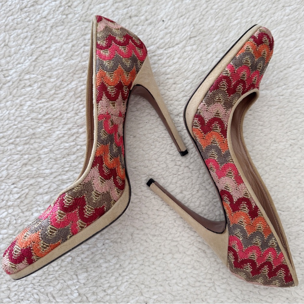 MISSONI Classic Missoni Zigzag Patter Pumps SZ 8.5